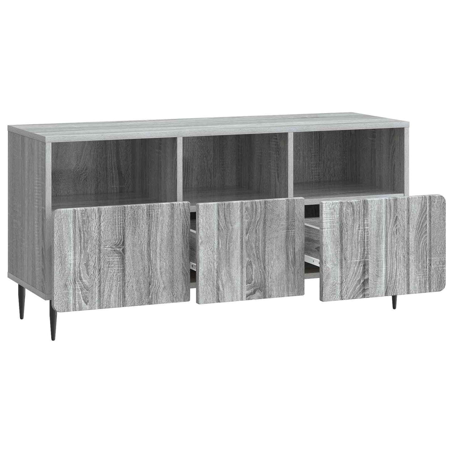 vidaXL TV Cabinet Grey Sonoma 102 x 34.5 x 50 cm Engineered Wood