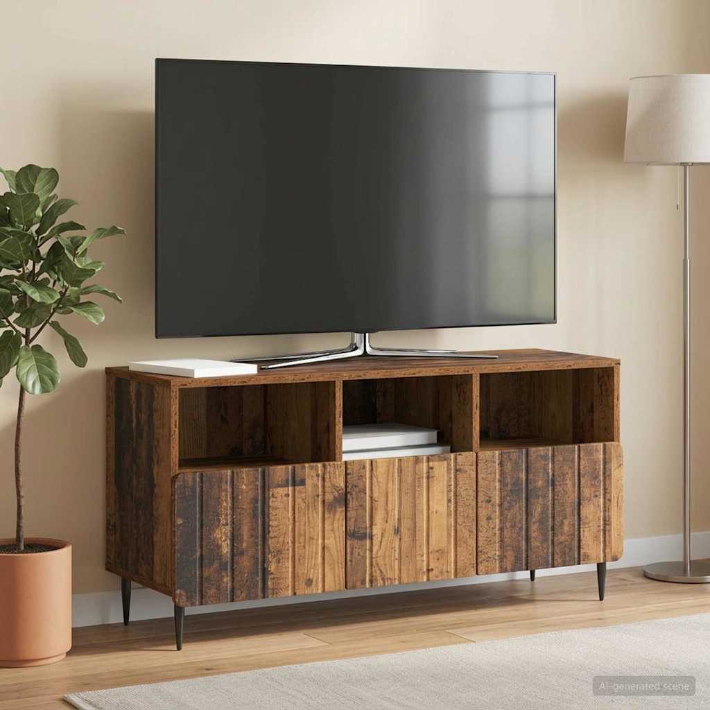 vidaXL TV Cabinet Old Wood 102 x 34.5 x 50 cm Engineered Wood