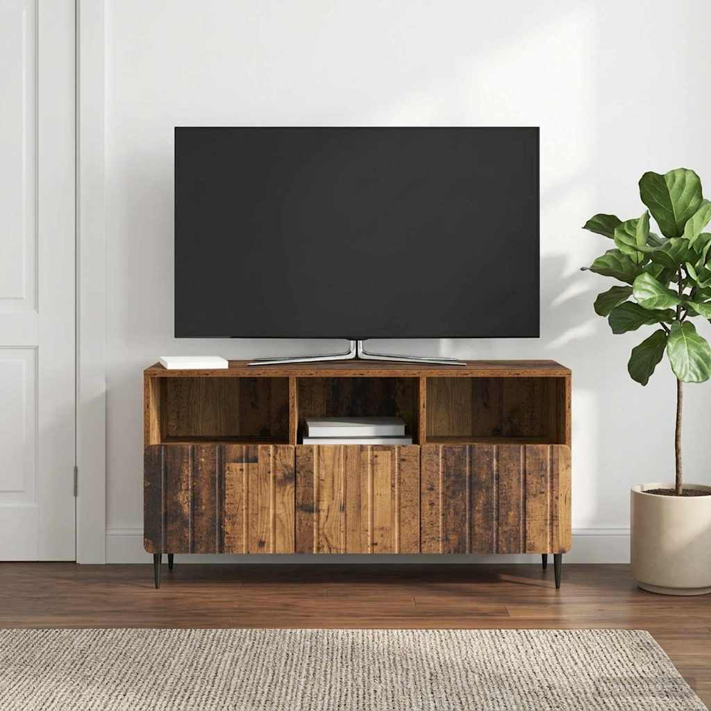 vidaXL TV Cabinet Old Wood 102 x 34.5 x 50 cm Engineered Wood