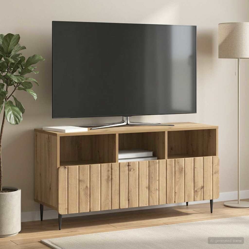 vidaXL TV Cabinet 102 x 34.5 x 50 cm Artisan Oak Engineered Wood
