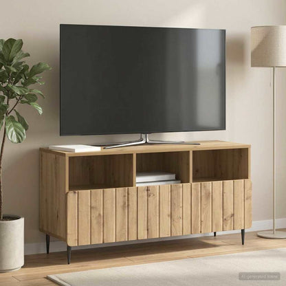 vidaXL TV Cabinet 102 x 34.5 x 50 cm Artisan Oak Engineered Wood