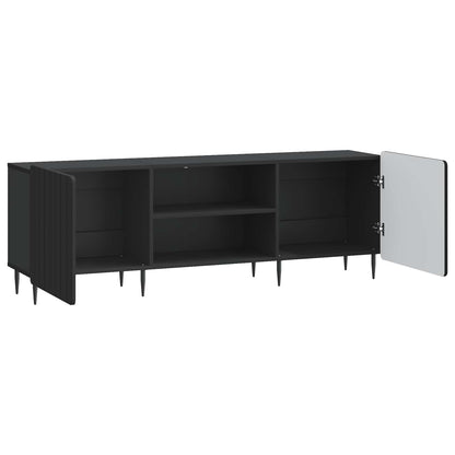 vidaXL TV Cabinet Black 150 x 31 x 52 cm Engineered Wood