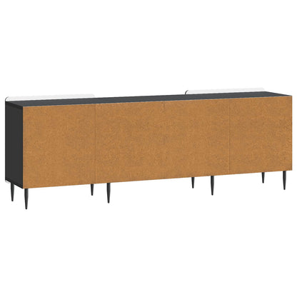 vidaXL TV Cabinet Black 150 x 31 x 52 cm Engineered Wood