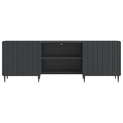 vidaXL TV Cabinet Black 150 x 31 x 52 cm Engineered Wood