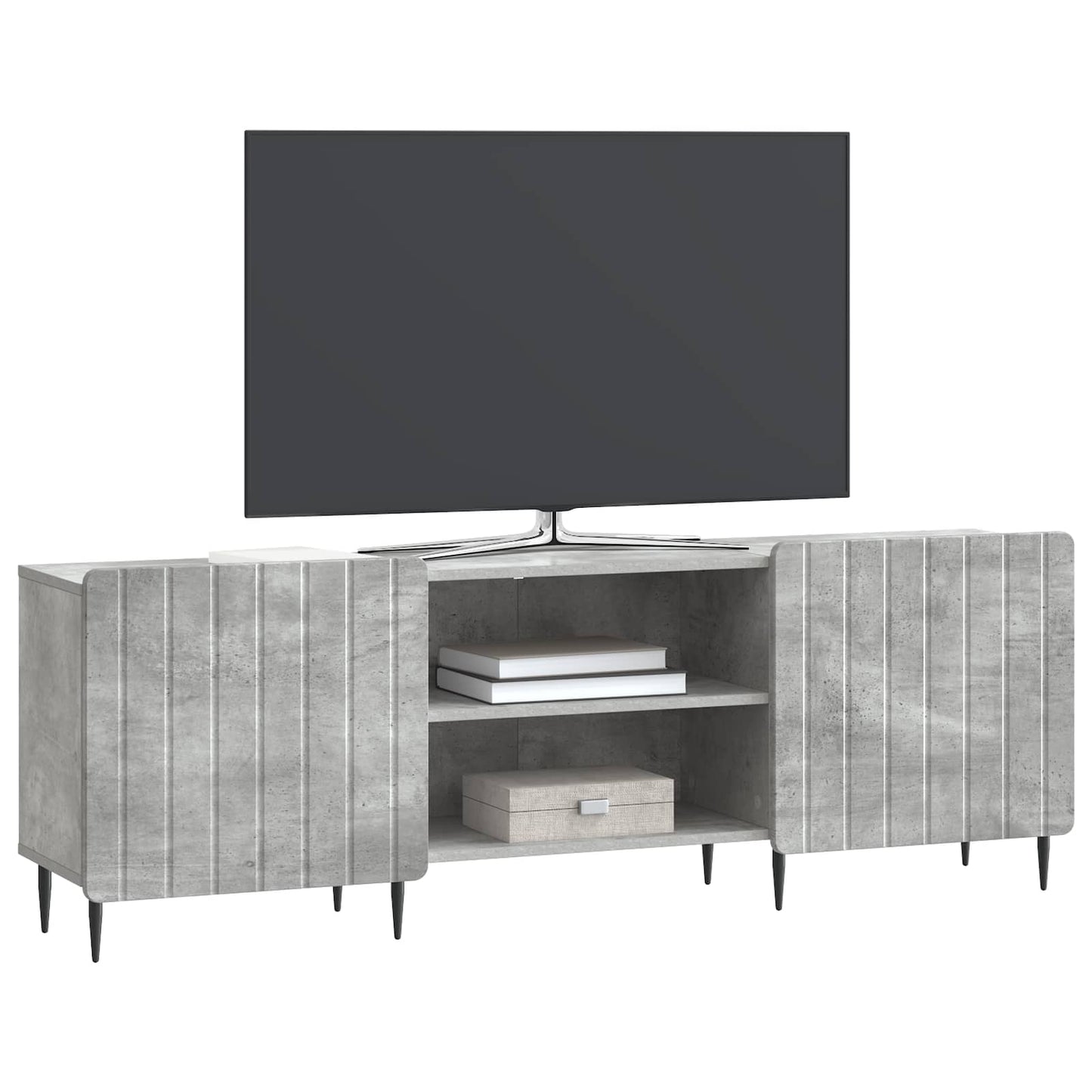 vidaXL TV Cabinet Concrete Grey 150 x 31 x 52 cm Engineered Wood