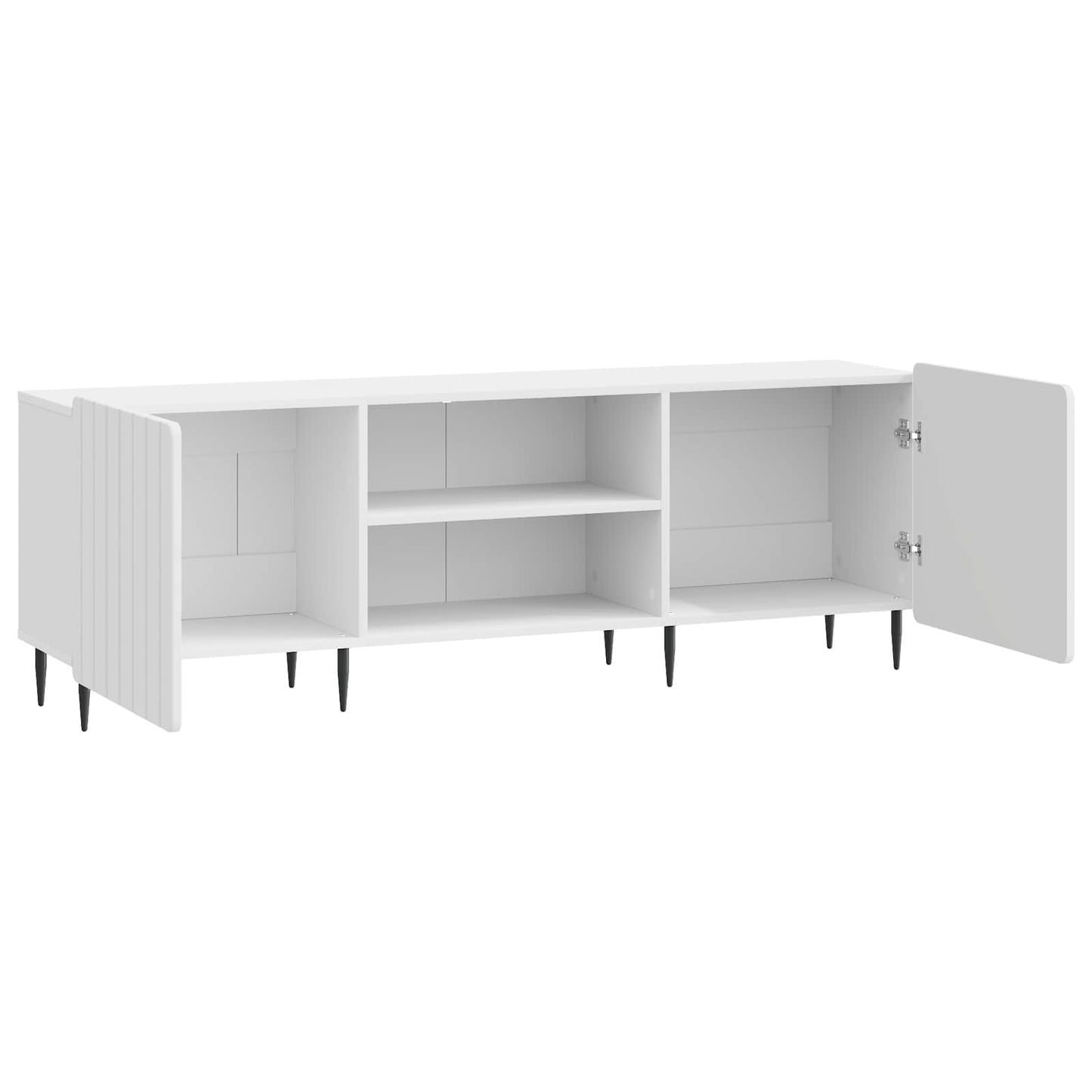 vidaXL TV Cabinet High Gloss White 150 x 31 x 52 cm Engineered Wood