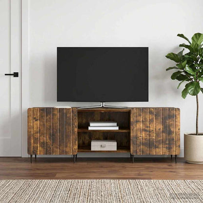 vidaXL TV Cabinet Smoked Oak 150 x 31 x 52 cm Engineered Wood