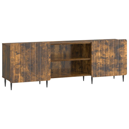 vidaXL TV Cabinet Smoked Oak 150 x 31 x 52 cm Engineered Wood