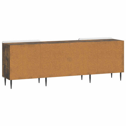 vidaXL TV Cabinet Smoked Oak 150 x 31 x 52 cm Engineered Wood