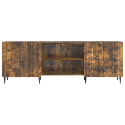 vidaXL TV Cabinet Smoked Oak 150 x 31 x 52 cm Engineered Wood