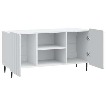 vidaXL TV Cabinet White 102 x 34.5 x 52 cm Engineered Wood