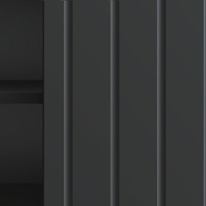 vidaXL TV Cabinet Black 102 x 34.5 x 52 cm Engineered Wood