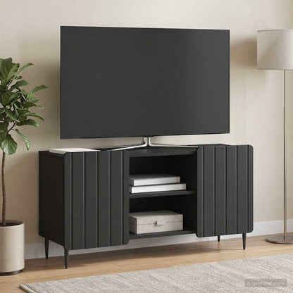 vidaXL TV Cabinet Black 102 x 34.5 x 52 cm Engineered Wood