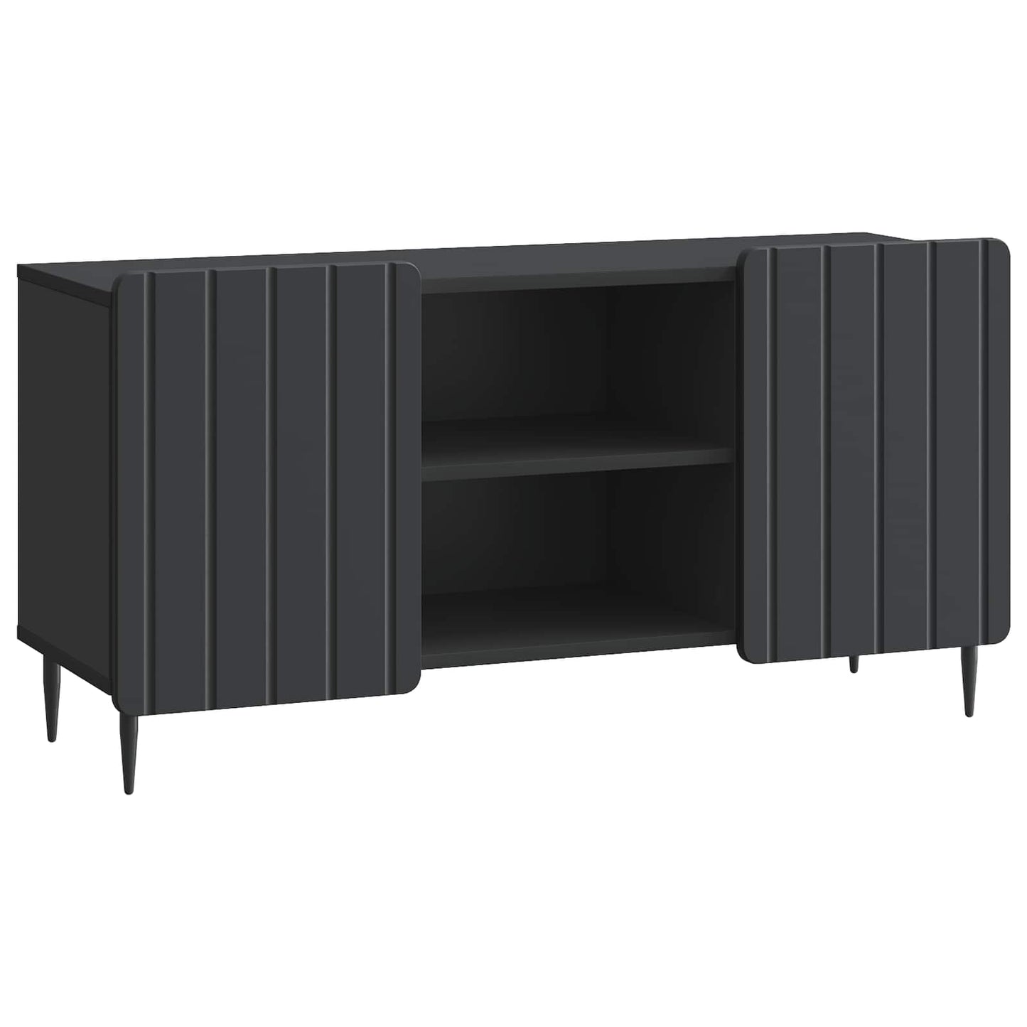 vidaXL TV Cabinet Black 102 x 34.5 x 52 cm Engineered Wood