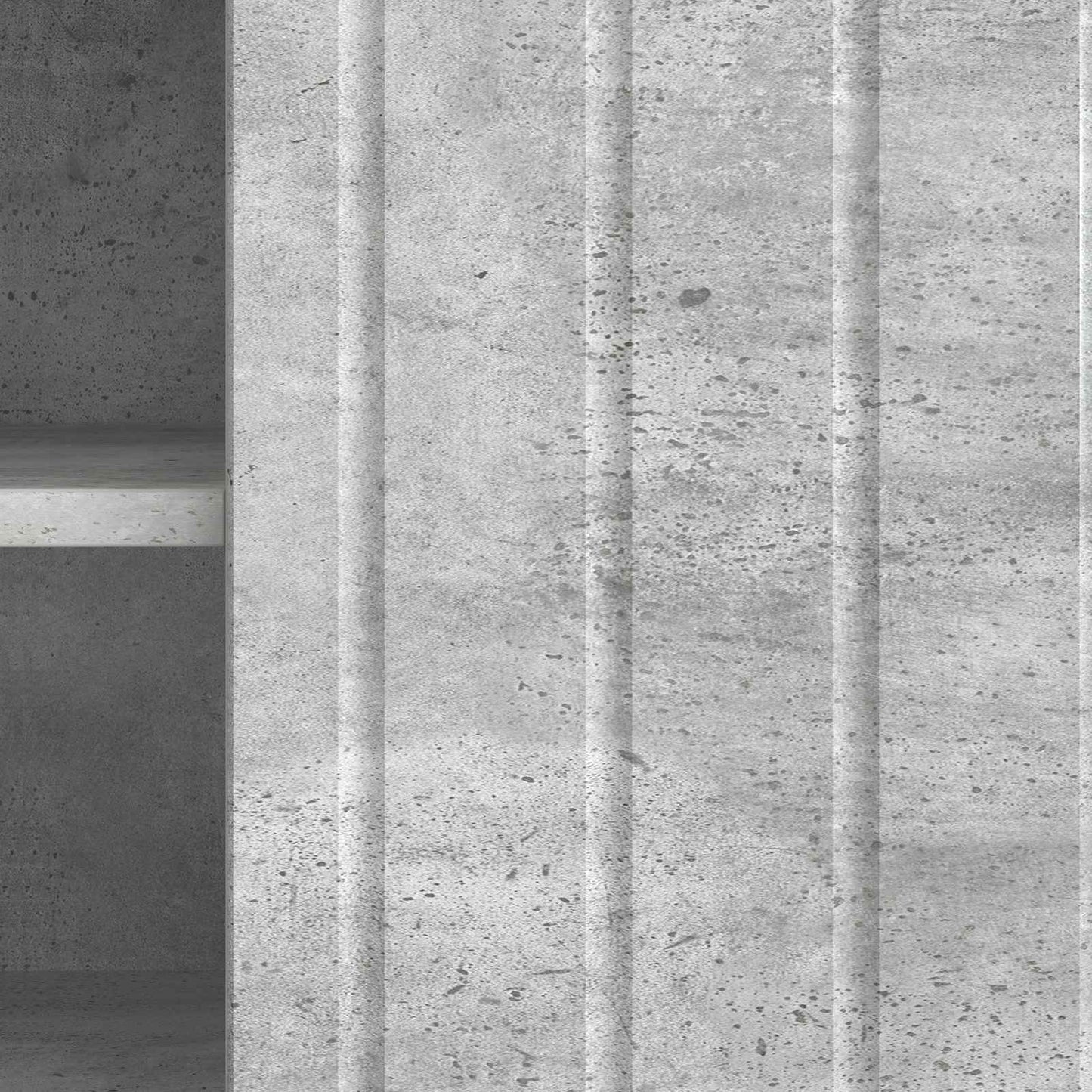 vidaXL TV Cabinet 102 x 34.5 x 52 cm Concrete Grey Engineered Wood