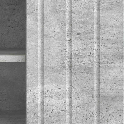 vidaXL TV Cabinet 102 x 34.5 x 52 cm Concrete Grey Engineered Wood