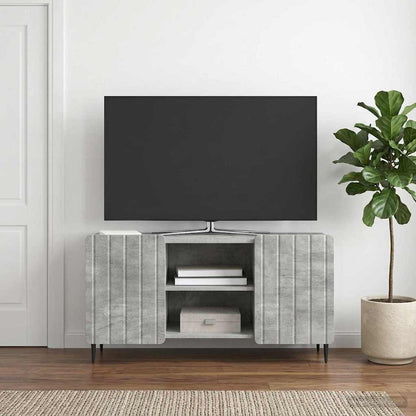 vidaXL TV Cabinet 102 x 34.5 x 52 cm Concrete Grey Engineered Wood