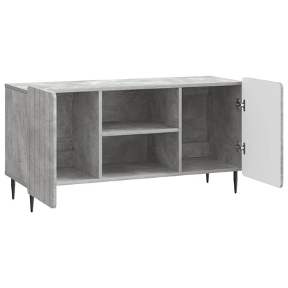 vidaXL TV Cabinet 102 x 34.5 x 52 cm Concrete Grey Engineered Wood