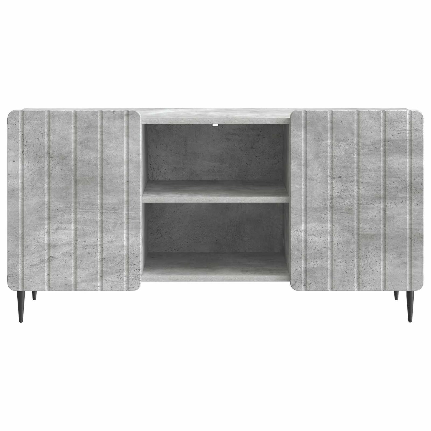vidaXL TV Cabinet 102 x 34.5 x 52 cm Concrete Grey Engineered Wood