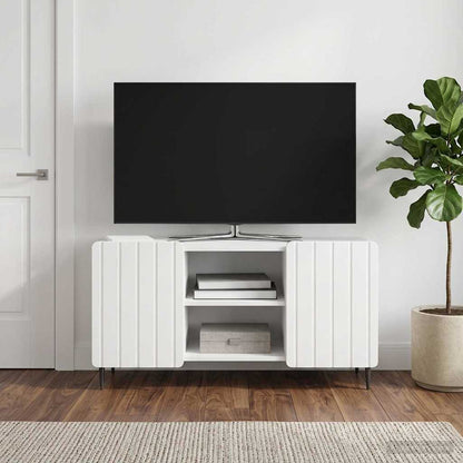 vidaXL TV Cabinet High Gloss White 102 x 34.5 x 52 cm Engineered Wood