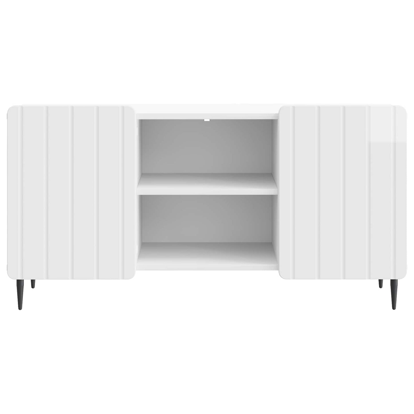 vidaXL TV Cabinet High Gloss White 102 x 34.5 x 52 cm Engineered Wood