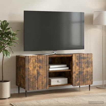 vidaXL TV Cabinet Smoked Oak 102 x 34.5 x 52 cm Engineered Wood