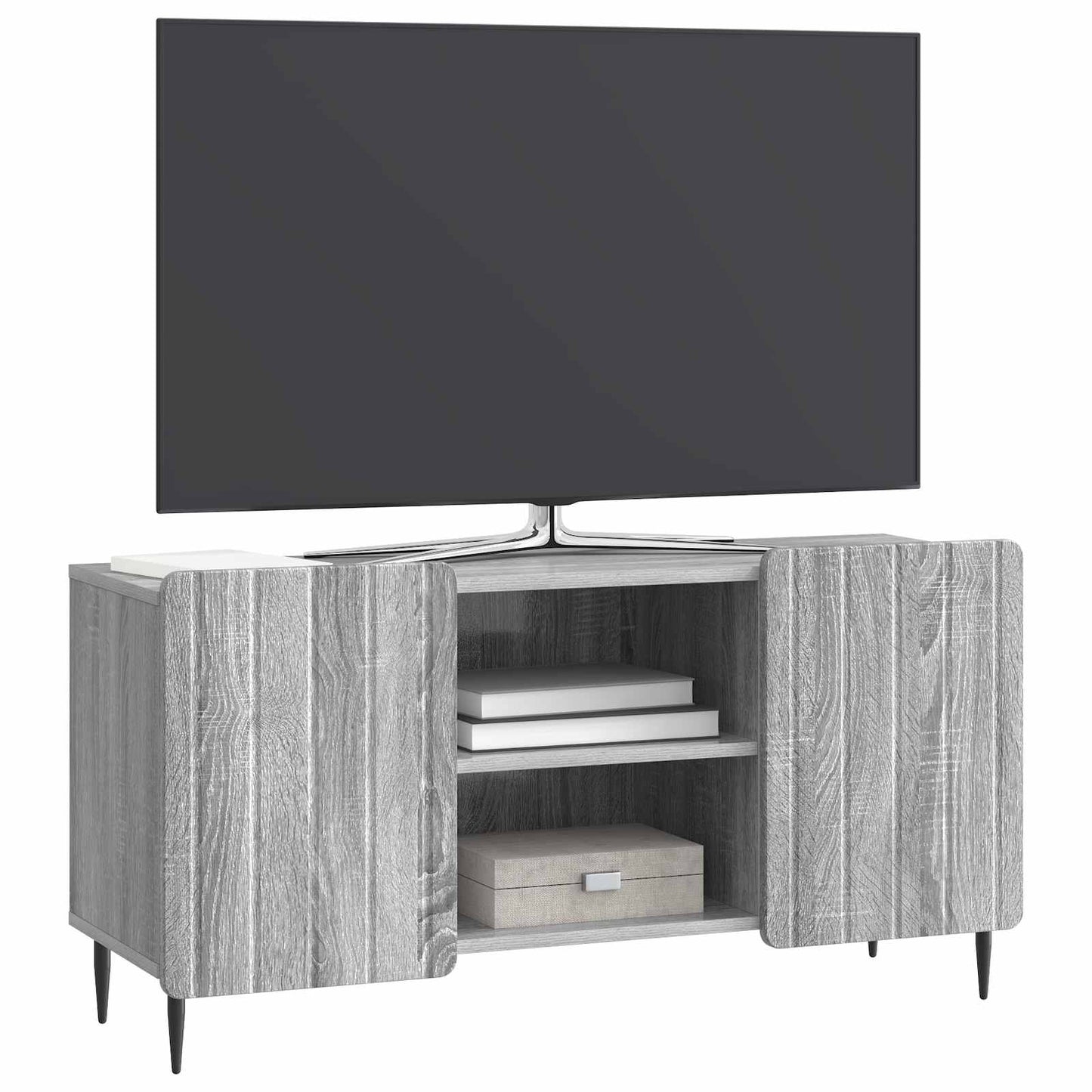 vidaXL TV Cabinet Grey Sonoma 102 x 34.5 x 52 cm Engineered Wood