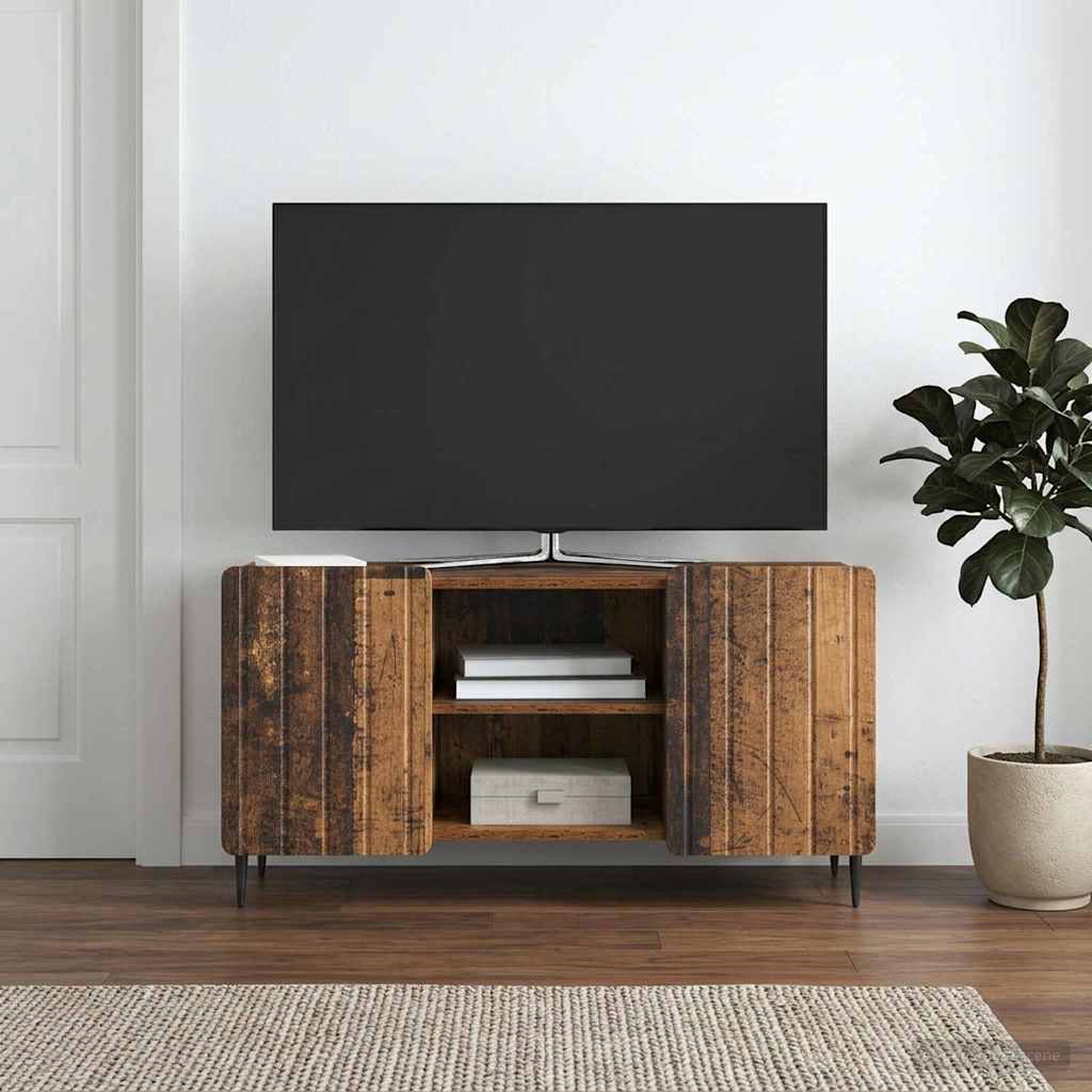 vidaXL TV Cabinet 102 x 34.5 x 52 cm Old Wood Engineered Wood