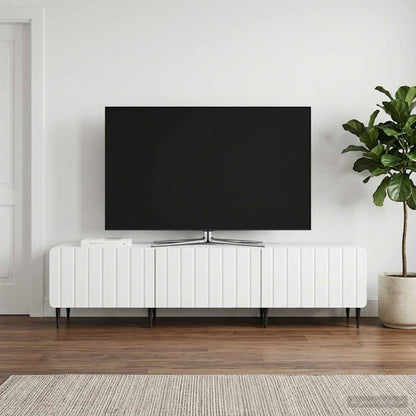 vidaXL TV Cabinet with Drawer White 147 x 34.5 x 32 cm Engineered Wood