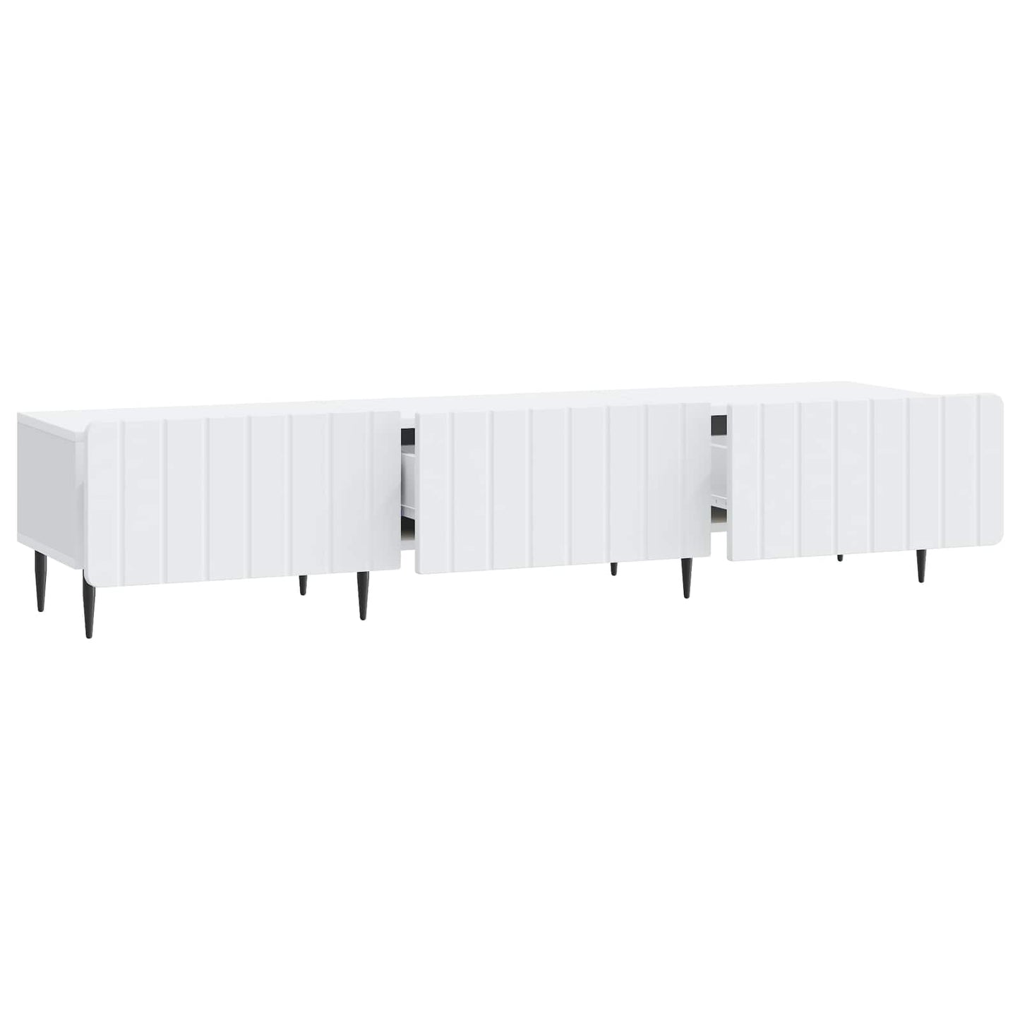 vidaXL TV Cabinet with Drawer White 147 x 34.5 x 32 cm Engineered Wood