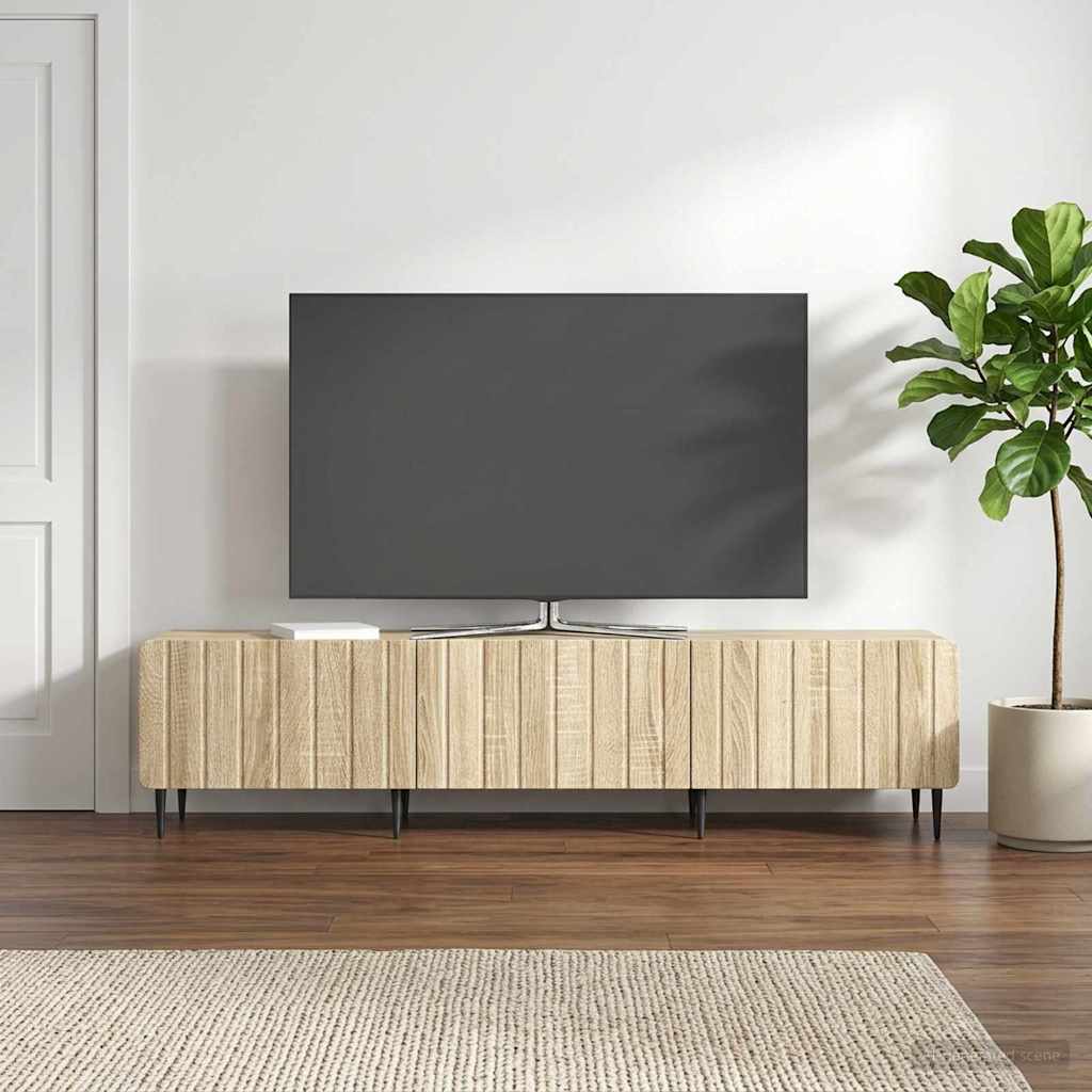 vidaXL TV Cabinet Sonoma Oak 147 x 34.5 x 32 cm Engineered Wood
