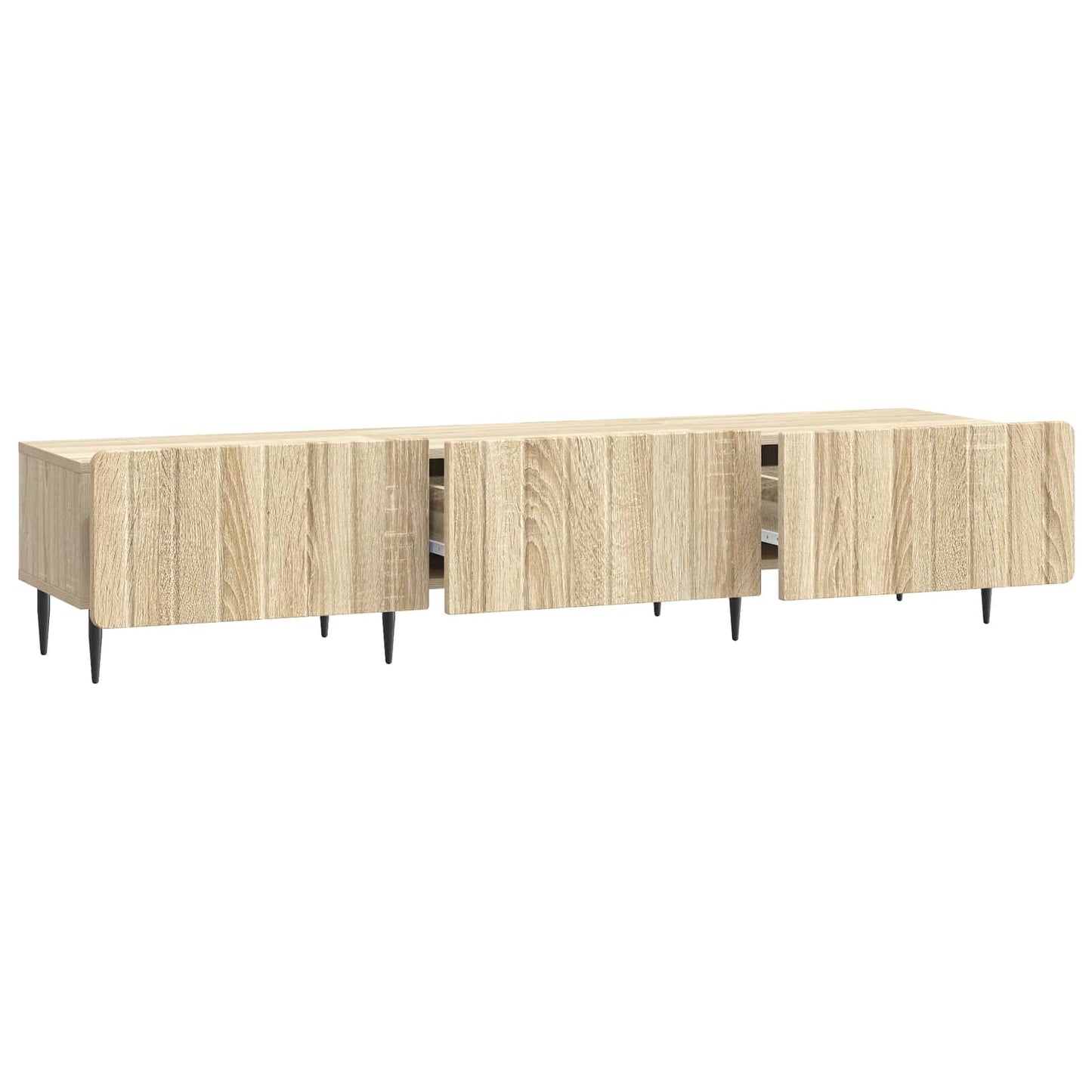 vidaXL TV Cabinet Sonoma Oak 147 x 34.5 x 32 cm Engineered Wood