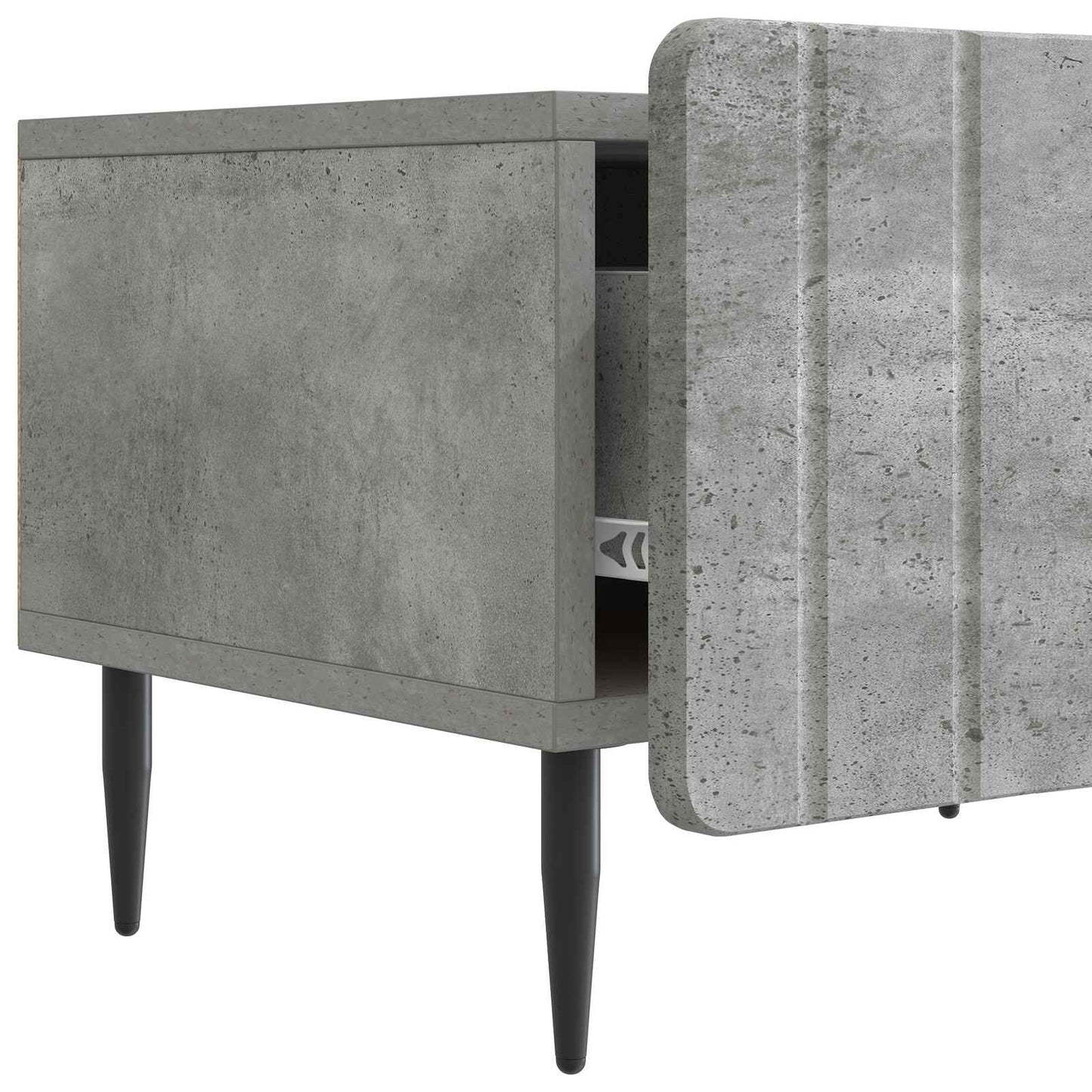 vidaXL TV Cabinet Concrete Grey 147 x 34.5 x 32 cm Engineered Wood