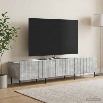 vidaXL TV Cabinet Concrete Grey 147 x 34.5 x 32 cm Engineered Wood