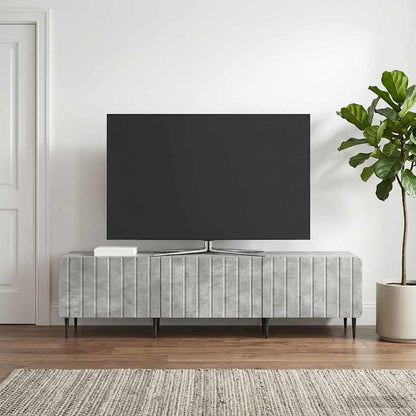 vidaXL TV Cabinet Concrete Grey 147 x 34.5 x 32 cm Engineered Wood
