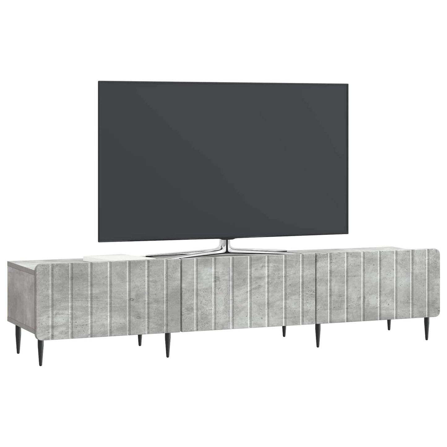 vidaXL TV Cabinet Concrete Grey 147 x 34.5 x 32 cm Engineered Wood