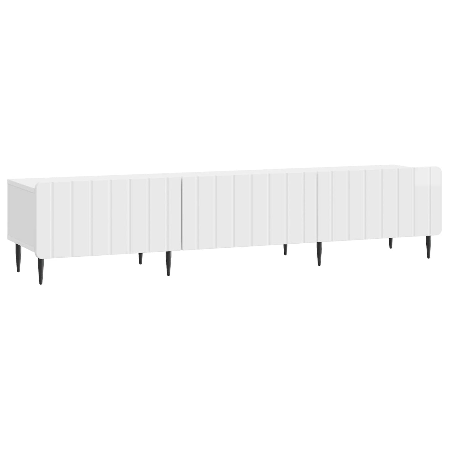 vidaXL TV Cabinet High Gloss White 147 x 34.5 x 32 cm Engineered Wood