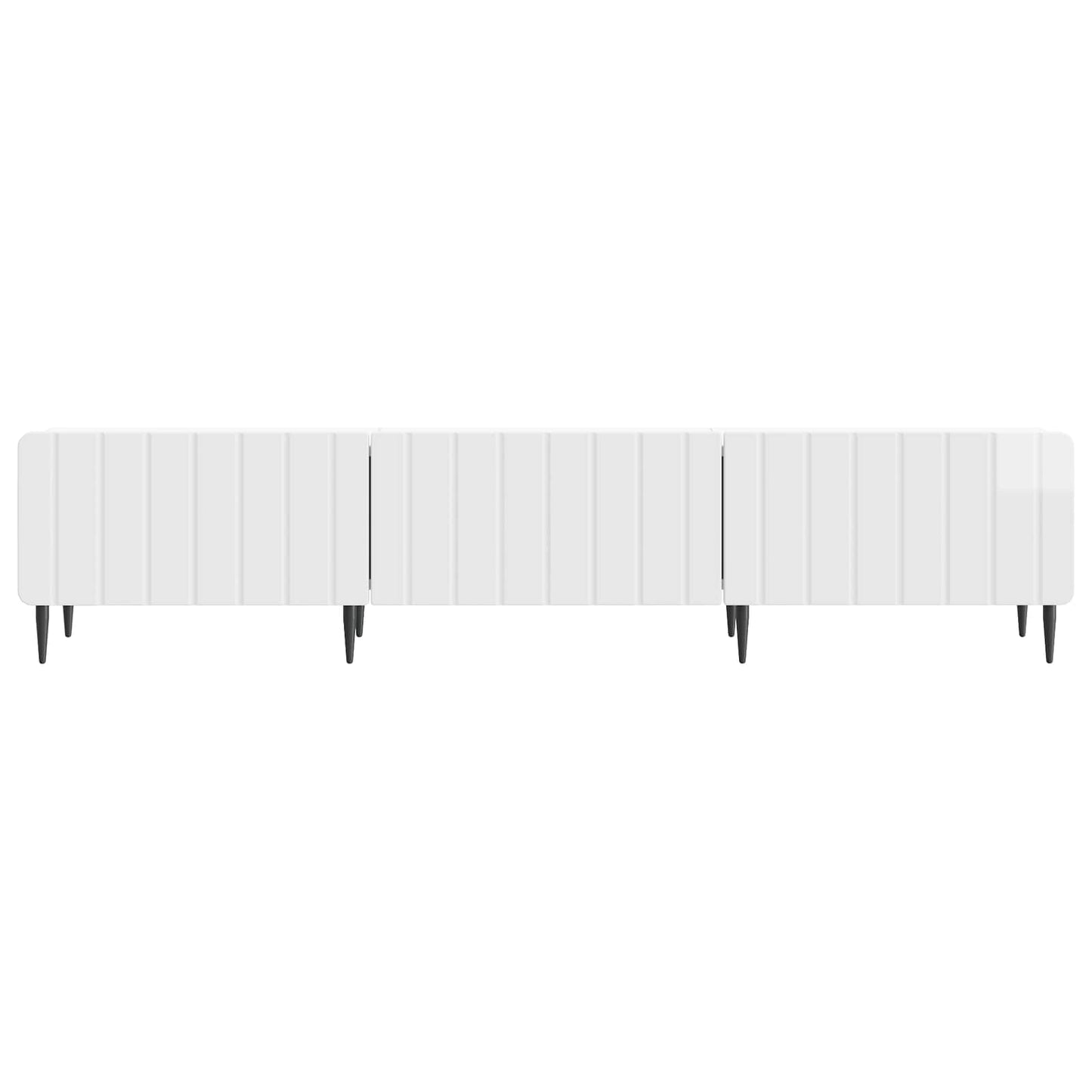 vidaXL TV Cabinet High Gloss White 147 x 34.5 x 32 cm Engineered Wood