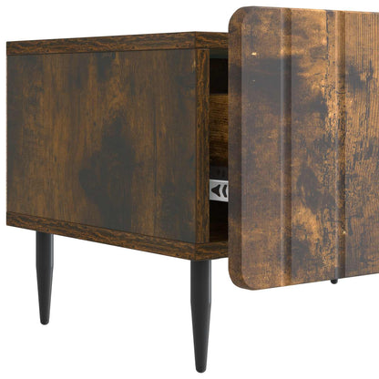 vidaXL TV Cabinet Smoked Oak 147 x 34.5 x 32 cm Engineered Wood