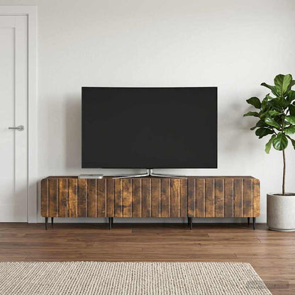 vidaXL TV Cabinet Smoked Oak 147 x 34.5 x 32 cm Engineered Wood