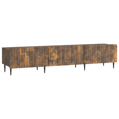 vidaXL TV Cabinet Smoked Oak 147 x 34.5 x 32 cm Engineered Wood
