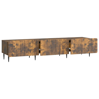 vidaXL TV Cabinet Smoked Oak 147 x 34.5 x 32 cm Engineered Wood