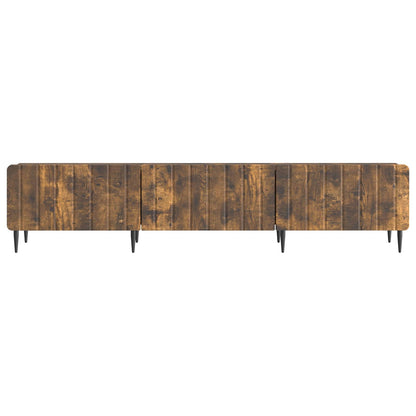 vidaXL TV Cabinet Smoked Oak 147 x 34.5 x 32 cm Engineered Wood