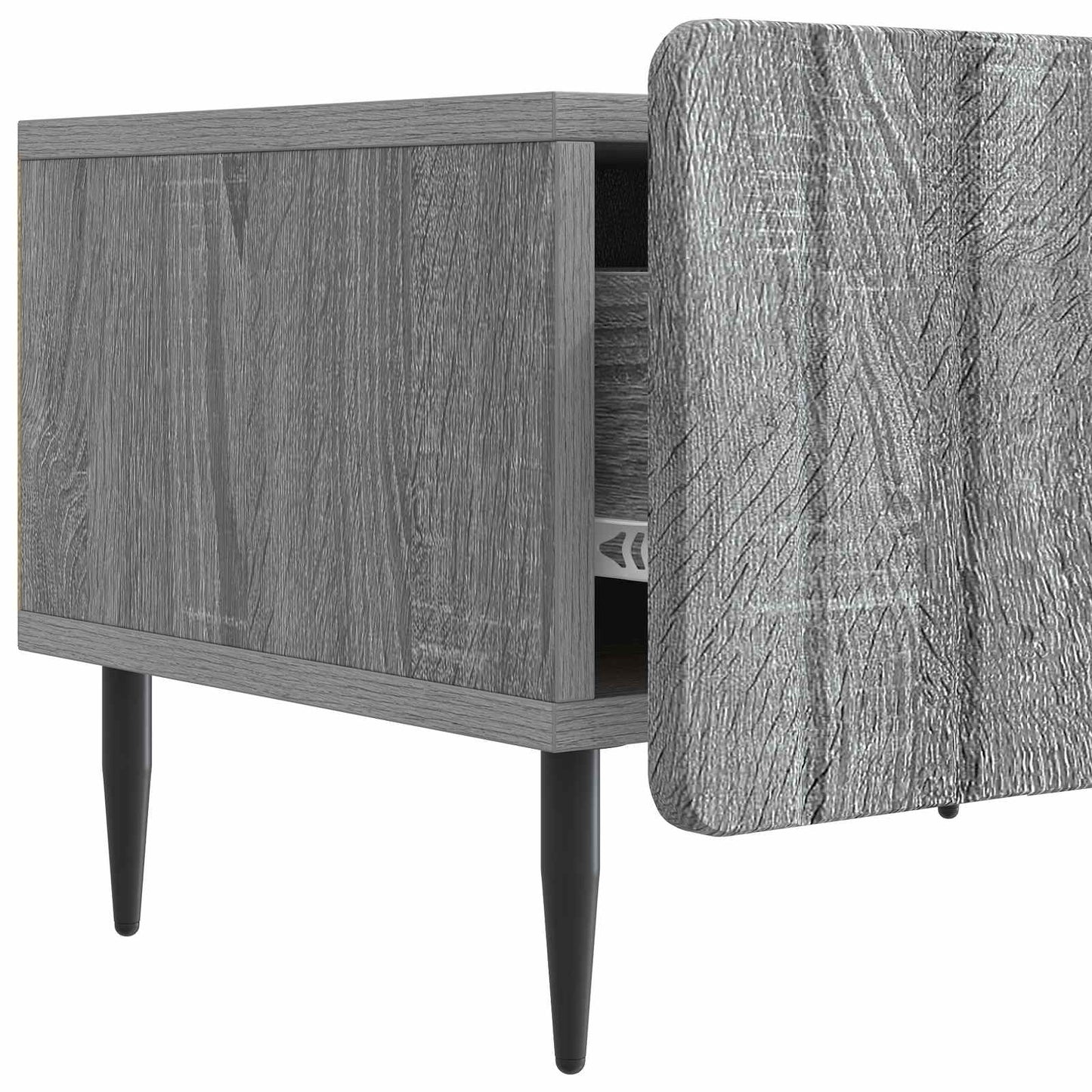 vidaXL TV Cabinet Grey Sonoma 147 x 34.5 x 32 cm Engineered Wood