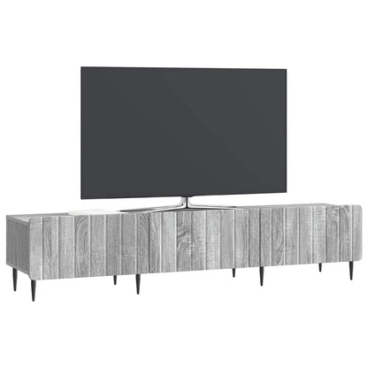vidaXL TV Cabinet Grey Sonoma 147 x 34.5 x 32 cm Engineered Wood