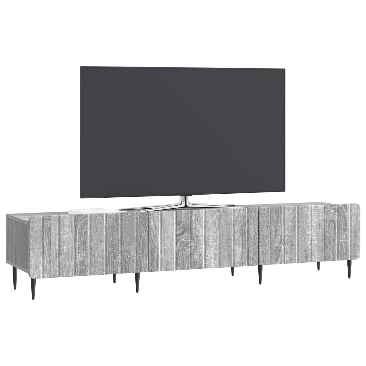 vidaXL TV Cabinet Grey Sonoma 147 x 34.5 x 32 cm Engineered Wood