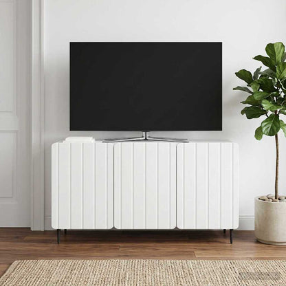 vidaXL TV Cabinet White 99 x 34.5 x 52 cm Engineered Wood