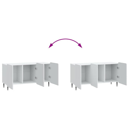 vidaXL TV Cabinet White 99 x 34.5 x 52 cm Engineered Wood