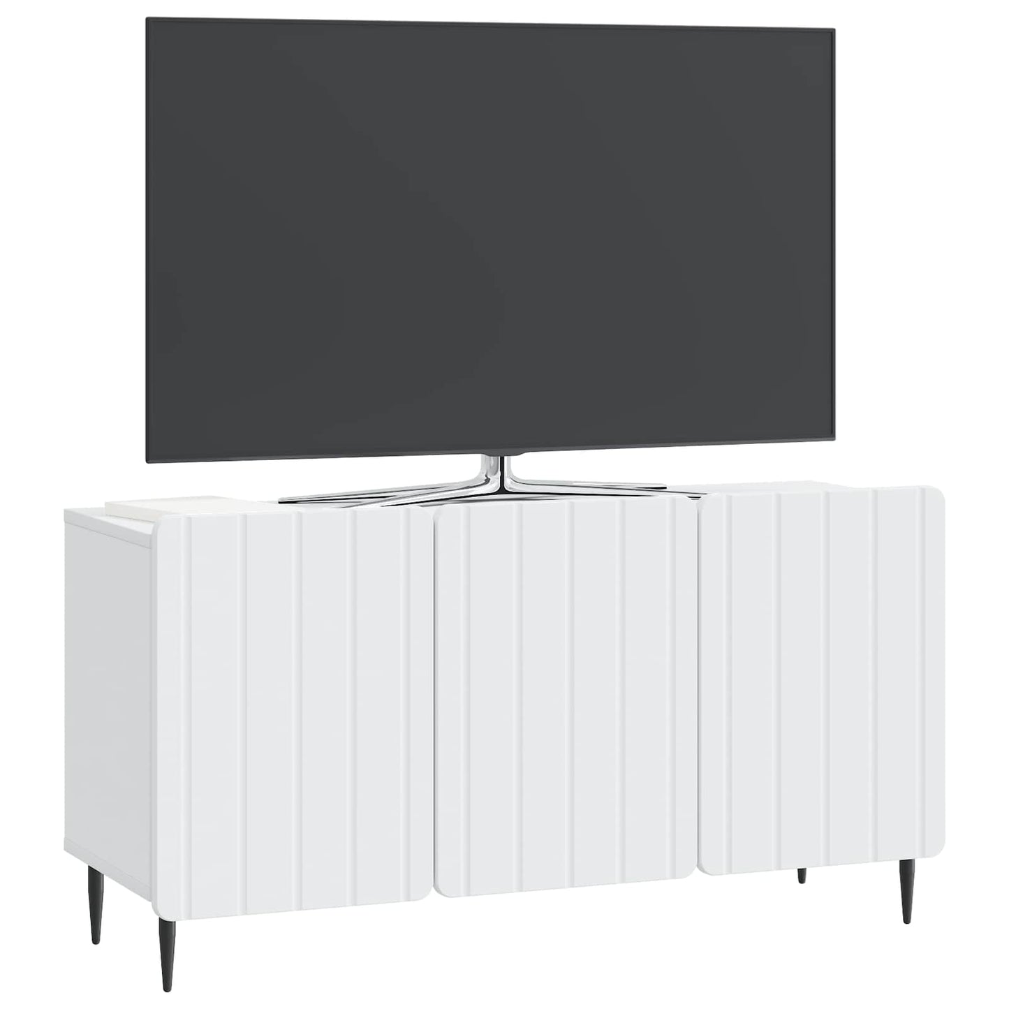vidaXL TV Cabinet White 99 x 34.5 x 52 cm Engineered Wood