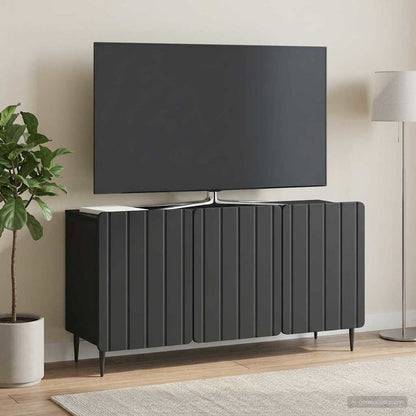 vidaXL TV Cabinet Black 99 x 34.5 x 52 cm Engineered Wood